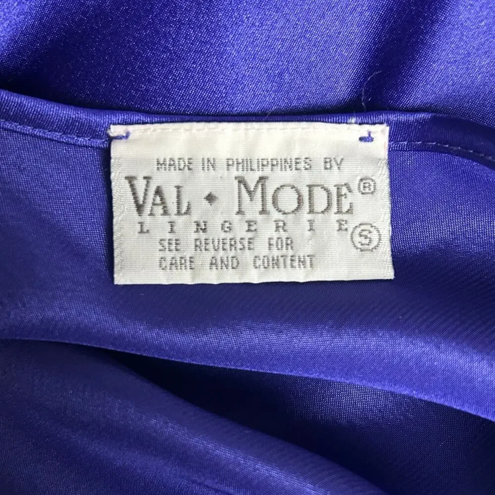 Vintage Purple Satin Slip Dress Size S